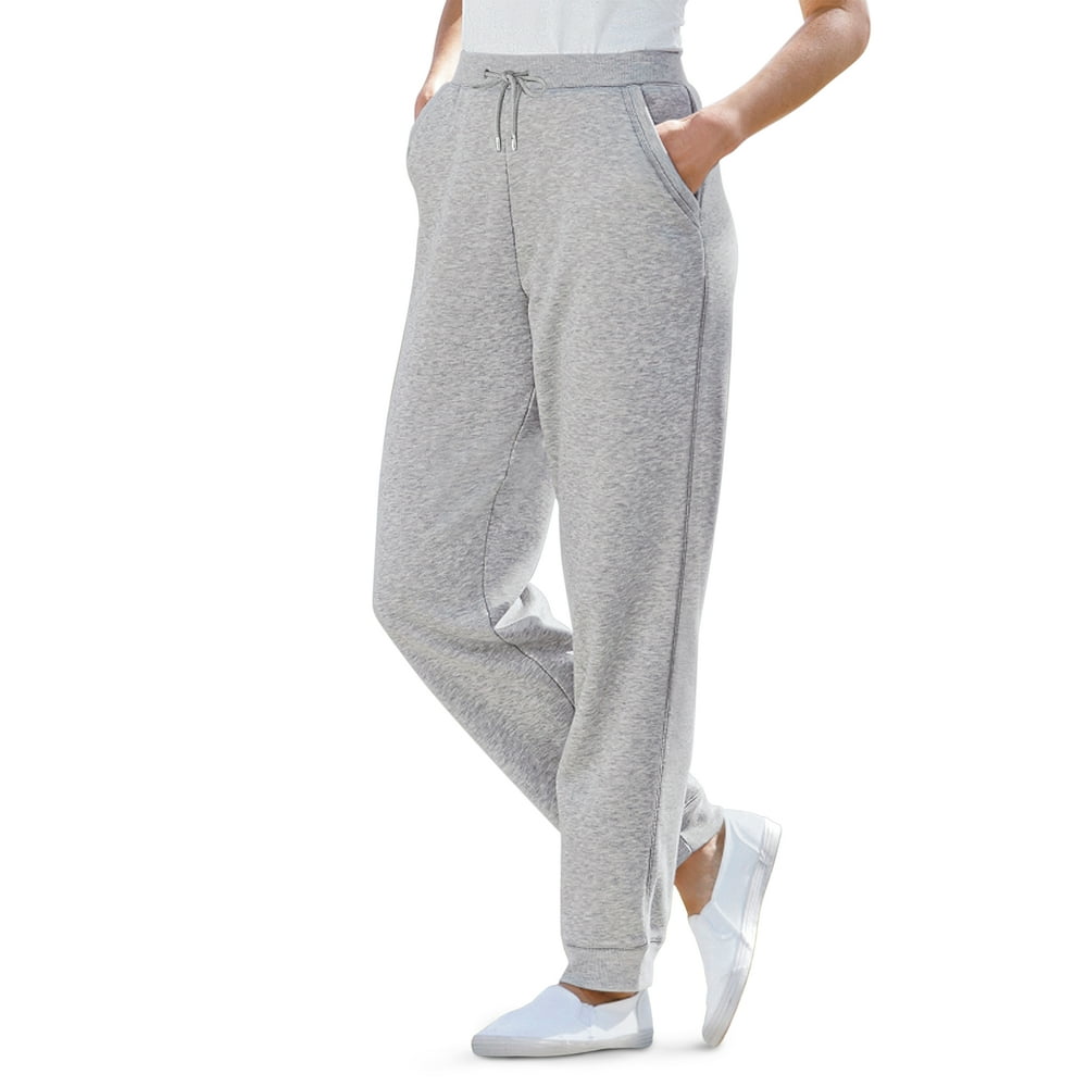 Woman Within - Woman Within Women's Plus Size Better Fleece Jogger ...