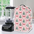 thumbnail image 4 of Yuyamidu Xmas Tree Pink Bow Blender Cover, Christmas Kitchen Appliance Protective Dust Cover with Handle, Fits Coffee Maker Juicer Stand Mixer Decor, 4 of 6