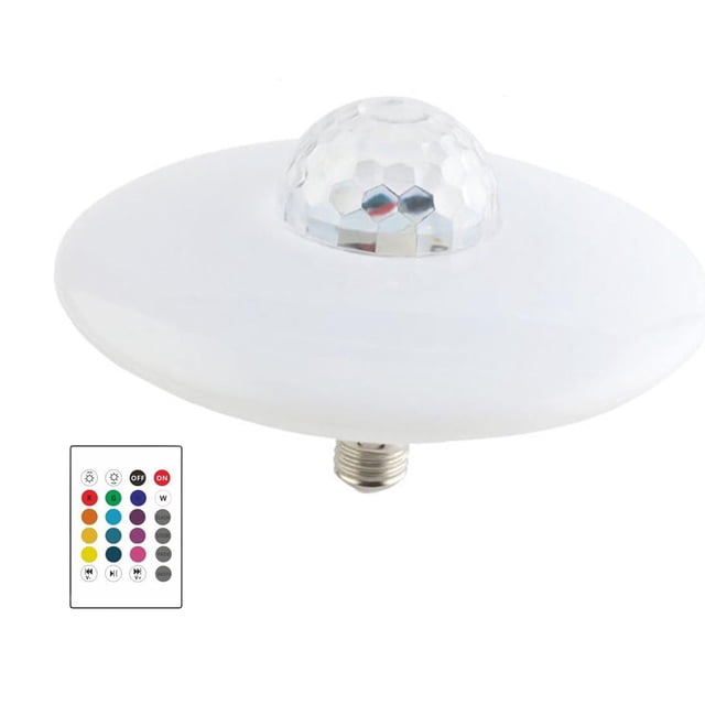 Bombilla LED RGB en forma de OVNI perfecl Luz diurna Música Luz nocturna Cambio de color