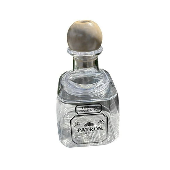 Aedtie Glass&Bottle Reusable Cups 375ml Bottles Empty For Drinks Mini Tequila Bottles Mini Cups With (1pcs)
