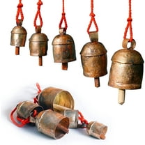 Rustic Vintage Wind Chimes for Outside 30 in – Hanging Metal Cowbells & Bells, Memorial Sympathy Gifts, Outdoor Windchimes for Patio Yard Decor