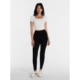 thumbnail image 2 of No Boundaries High Rise Skinny Jeans, 29" Inseam, Women's Sizes 00-20, 2 of 5