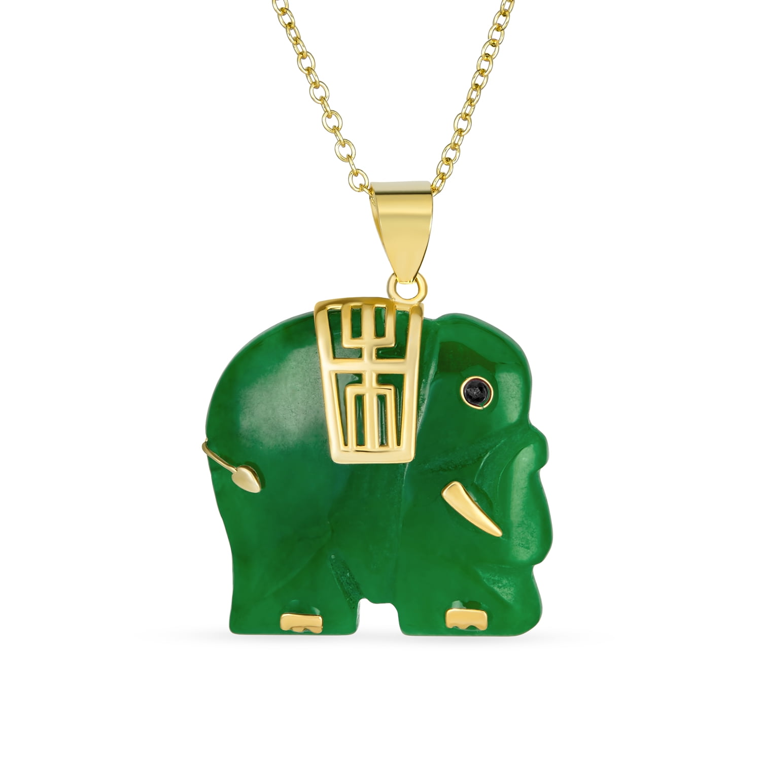Elephant jade necklace Clearance