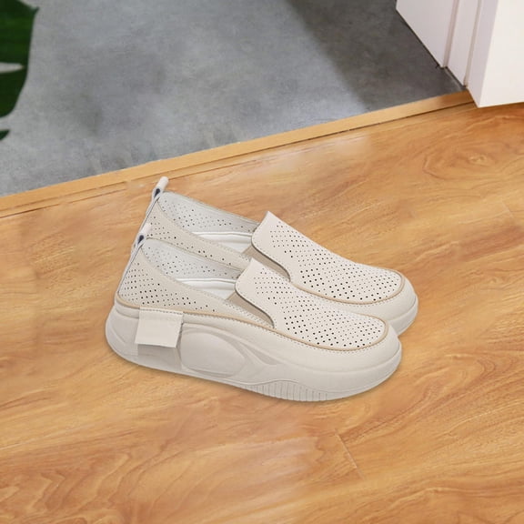 Women's Platform Sneakers Lightweight Comfortable Round Toe Ladies Girls Trendy 37