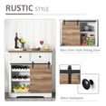 thumbnail image 6 of Farmhouse Design Sliding Front Cabinet Door Pantry with Retro Hardware, White, 6 of 11