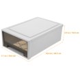 thumbnail image 2 of WRISTBIQUE 1Set Plastic Storage Drawer for Clothes Closet Organizer Rectangular Design 11.6x7.1x3.9in, 2 of 8