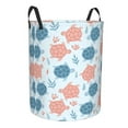 thumbnail image 2 of Balery Sea Turtle Round Laundry Basket with Handles Waterproof Freestanding Laundry Hamper for Clothes Toys in the Dorm and Family-Medium, 2 of 8