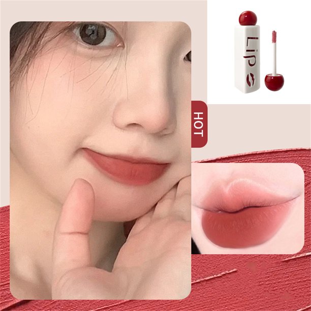 Fiudx Ofertas Flash Artículos En Oferta Lápiz Labial Blanqueador De Terciopelo Mate Soft Mist Lip Glaze, Naturalmente No Es Fácil De Pegar Al Barro Labial, 2 Ml