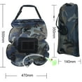 thumbnail image 4 of yeacher 20L Foldable Solar-Powered Shower Bag for Camping, Outdoor Travel, and Hiking - Eco-Friendly PVC Material, Compact Design, Multiple Color Options (Camouflage Available), 4 of 7