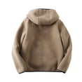 thumbnail image 3 of Lovskoo Men's Zip-Up Hoodie Sweatshirts Winter Fleece Lined Loose Pockets Jacket Outdoor Coat Long Sleeve Hooded Casual Outwear & Jackets Coffee, 3 of 8