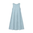 thumbnail image 6 of Admvng Women's Casual Round Neck Dress Sleeveless Summer Everyday T-Shirt Dresses, 6 of 7
