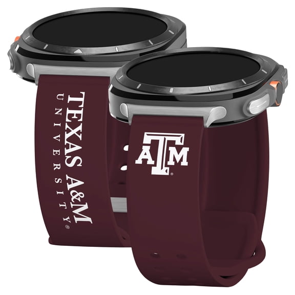 Texas A&M HD Iconic Edition Unisex Watch Band for Samsung Galaxy Watch Ultra 47mm (Long)