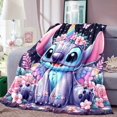 thumbnail image 1 of Cartoon Cute Stich Blanket, 3D Printing Lilo & Strong Soft and Comfortable Children's Nap Sleeping Blanket, Bedding, 1 of 5