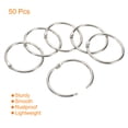 thumbnail image 3 of Unique Bargains Metal Binder Rings, Silver Tone, 50 Pack, 3 of 5
