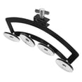 thumbnail image 4 of HINTRMENT Tambourine Instrument 1Pack Round Shape Silver Color For Kids Musical Instruments And Party, 4 of 7