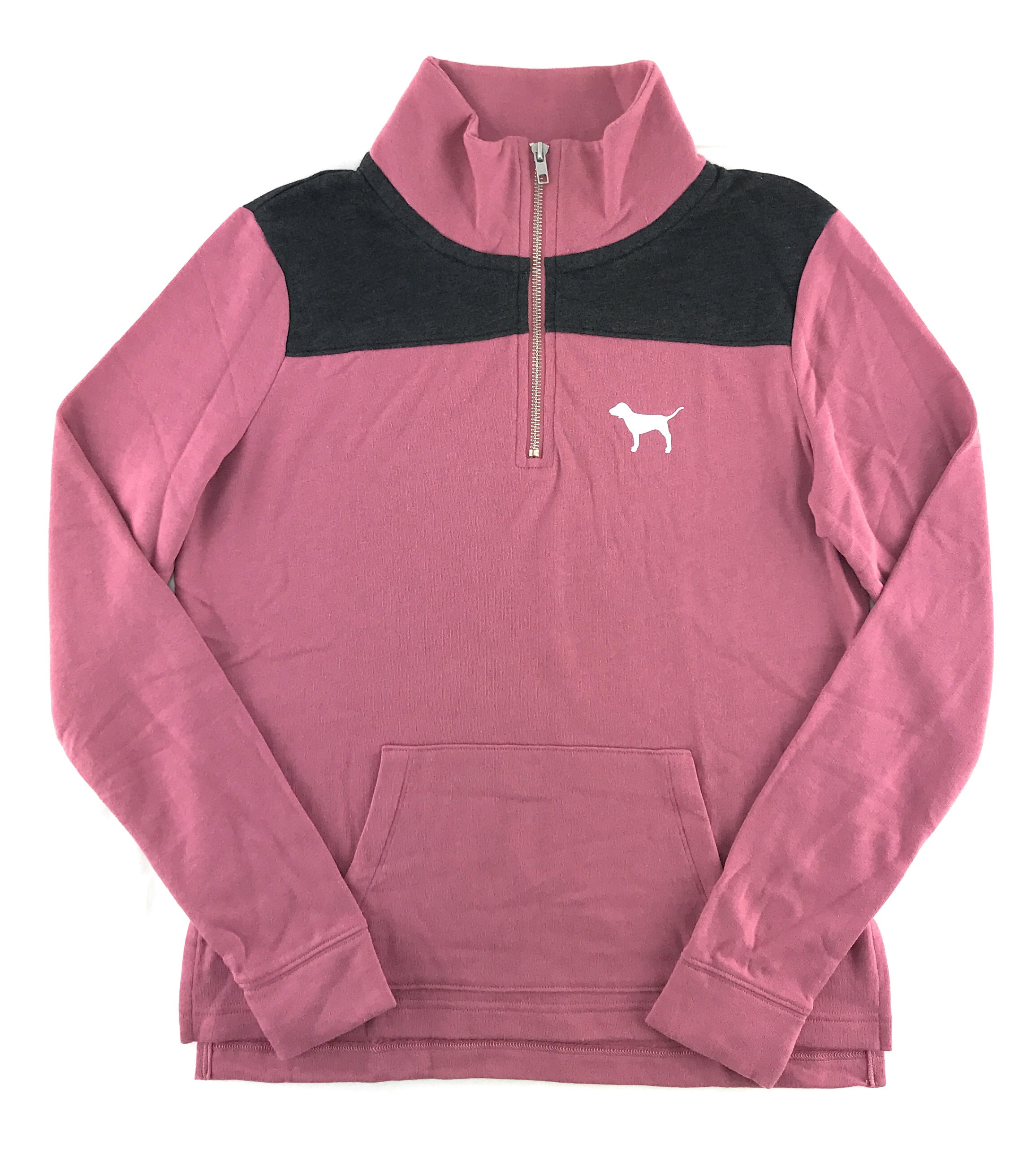 pink quarter zip jacket