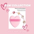 thumbnail image 4 of Heart Shaped Make Up Puff | Soft And Thick | Washable | Reusable | Foundation Sponge | Wet Or Dry Makeup Tool | Great For Face Application | Loose Powder | Mini Finger Beauty Blender | Triangle Tip, 4 of 6