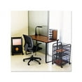 thumbnail image 2 of Safco Simple Computer Desk, Cherry Wood Top and Black Metal Base, 28.75in Height, 2 of 2