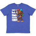 thumbnail image 3 of Inktastic Bigfoot Trail Hike Hiking Sasquatch Youth T-Shirt, 3 of 5