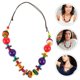 thumbnail image 3 of Chunky Necklace for Women Bohemian Necklace for Decor Colorful Beads, 3 of 5
