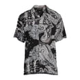 thumbnail image 2 of No Boundaries Men's and Big Men's Rayon Resort Shirt with Short Sleeves, 2 of 5