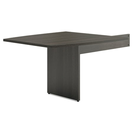Laminate Conference Room Cabinet HON BL Laminate Series Boat-Shaped Modular Conference Table End, 44x47 1/2, Espresso ()