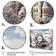 thumbnail image 3 of Designart "Frosty Castle Retreat Winter Landscape IV" Landscapes Framed Wall Art Decor - Traditional Grey Winter Landscape Hallway Framed Wall Art Decor, 3 of 6