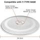 thumbnail image 2 of Universal Microwave Glass Plate Durable Microwave Glass Turntable Plate, Round Microwave Plate Cover, 2 of 5