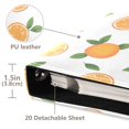 thumbnail image 3 of FORMRS 3 Ring Photo Album 4"x6" Self Adhesive Large Capacity PU Leather Cover, Orange, 3 of 8