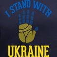 thumbnail image 3 of CafePress - I Stand With Ukraine Support Ukraine T Shirt - Women's V-Neck Dark T-Shirt, 3 of 4