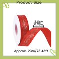 thumbnail image 3 of Clearance Under $1 Festive Christmas Ribbon for Mantels Trees and Wreaths, Satin-Like Holiday Ribbon, 3 of 7