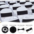 thumbnail image 3 of Wehilion Spandex Chair Sashes with Crown Buckle Spandex Stretch Chair Bands Cover Ties with Buckle Slider Chair Cover Band Chair Sashes Chair Cover Bands with Buckle,20/30/50/100pcs, 3 of 7