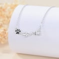 thumbnail image 3 of Birthstone Veterinary Stethoscope Necklace 925 Sterling Silver Nurse Vet Pendant with Dog Paw Nurse Jewelry Gifts for Veterinarian Nurse Women Veterinarian Gifts, 3 of 6
