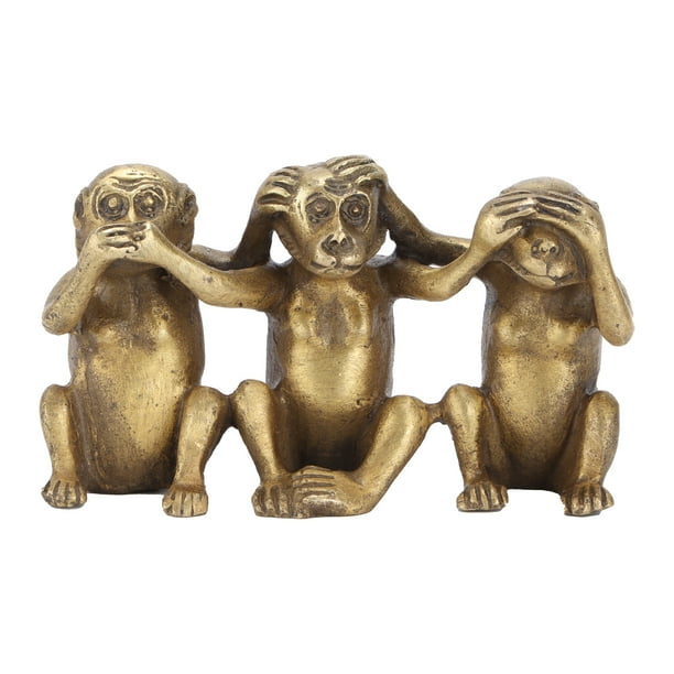 OTVIAP Three Monkeys Statue 3 Wise Monkeys Statues Monkey Figurines For Home For Office