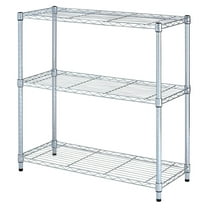 ALE Residential Wire Shelving, Three-Shelf, 36w x 14d x 36h, Silver 36" x 14" x 36"