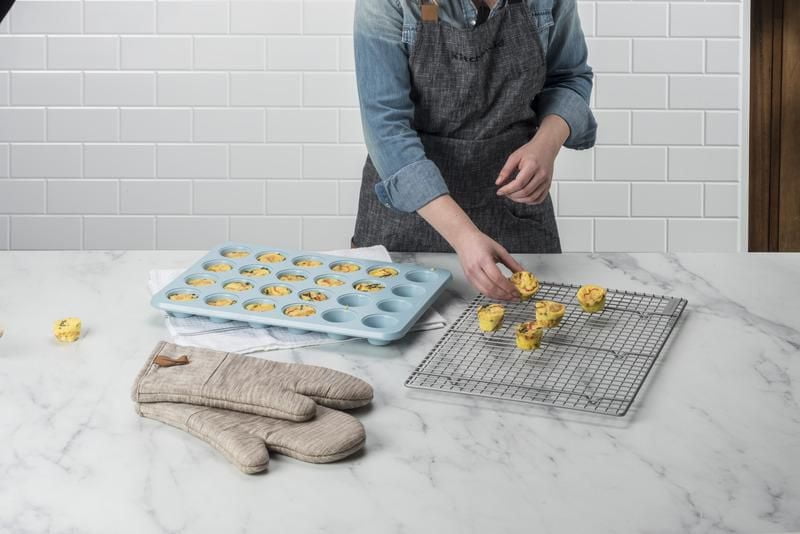KitchenAid 24-Cup Muffin Pan Mineral Water, 24 cup Mini Muffin Pan
