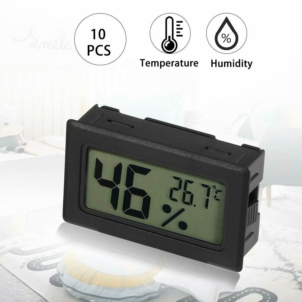 Reptile Hygrometer Hydrometer Thermometer Temperature Humidity Digital Mini  LCD