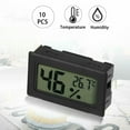 thumbnail image 6 of 2Z 10-Pack Mini Digital Humidity Thermometer Hygrometer Temperature Meters Gauge Indoor Lcd Display for Guitar Reptile Greenhouse Humidor Cigar Home Room Black, 6 of 10