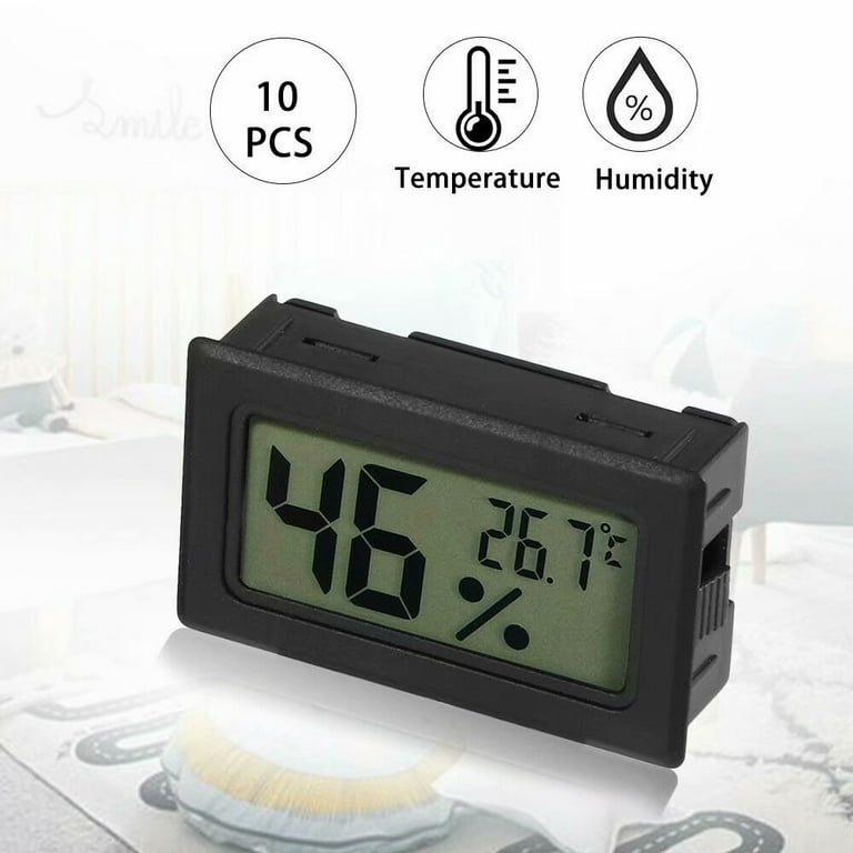 Mini Digital Thermometer 2-Pack Hygrometer Indoor Humidity Monitor  Temperature Humidity Gauge Meter with Fahrenheit (℉) for Humidors,  Greenhouse, Garden, Cellar, Closet, Fridge Etc by DWEPTU - Yahoo Shopping