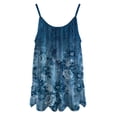 thumbnail image 4 of Puntoco Blusas de cuello cuadrado, blusas casuales de moda para mujer, camisetas holgadas estampadas, camisolas de cuello redondo, 4 of 5