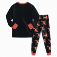 thumbnail image 4 of Toddler Baby Boy Outfit Sets Fall Winter Clothes 2T 3T 4T 5T 6T 7T 2PCS Long Sleeve Cute Cartoon Dinosaur T Shirts Tops Pants Outfits Clothes Set Kaprioy Boys Home Pajama Set, 4 of 8