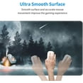 thumbnail image 5 of Dark Night Forest XL Gaming Mouse Pad 31.5x11.8in Full Desk Mat Non-Slip Base Stitched Edges Ideal Gift for Women & Girls Office Decor, 5 of 6