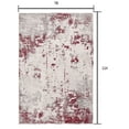 thumbnail image 2 of 7â€™ x 10â€™ Red and Gray Modern Abstract Area Rug, 2 of 8