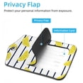thumbnail image 3 of Square 2Pack PU Leather Lemon Cruise Luggage Tag with Privacy Cover and Stainless Steel Ring - Suitable for Travel Handbags Backpacks Luggage Tags, 3 of 6