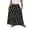 F yello dot, variant on Womens Flowy Long Maxi Skirt A-Line Long Skirt with Pockets Elastic High Waist,Mother's Day ,Wine red,XL