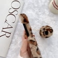 thumbnail image 5 of Leopard Pattern Furry Case for Samsung Galaxy Z Flip 4, Luxury Lovely Winter Warm Soft Furry Fluffy Plush Shockproof Anti-slip Phone Case Cover for Samsung Galaxy Z Flip 4 5G 2022,Pink, 5 of 8