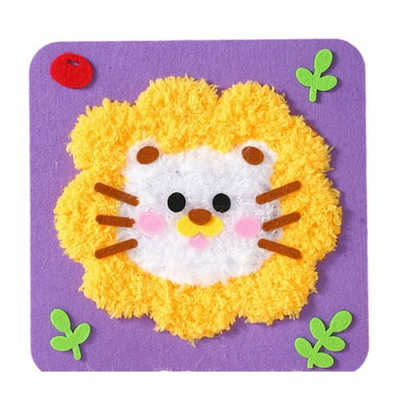 YongCo Cartoon Animal Sewing Craft Set Educational Embroidery Doll Set for Children Teen Adult Embroidery Sewing Craft Project