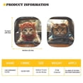 thumbnail image 4 of Uorisanigo Cool Cat Driving Print 2 Pack Car Sunshade Cute Sun Protection Car Sun Shade for Front Windshield Anti-UV Car Front Window Sunshades Sun Shield Interior Accessories Keep Car Cool, 4 of 7