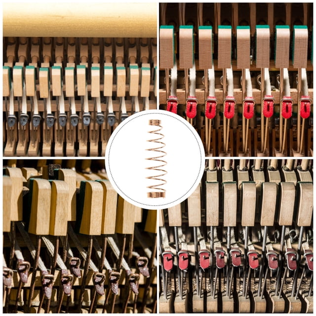 Minkissy 90 Pcs Ressorts en Laiton pour Piano Droit, Pièces de Rechange, Kit de Réglage pour Piano, Utilisation Instrumentale