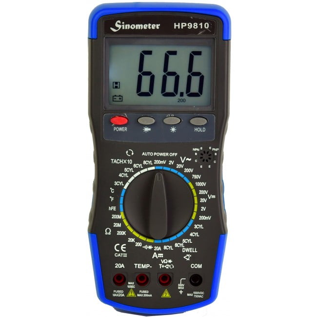 Sinometer HP9810 Automotive Digital Multimeter with Thermometer